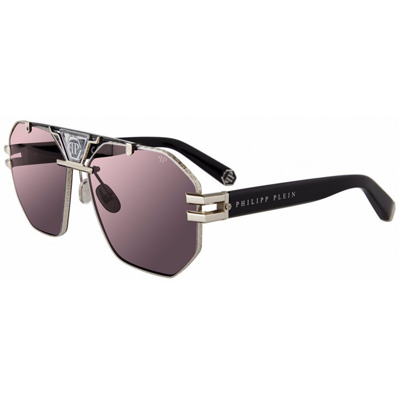 Sunglasses Philipp Plein SPP 077 M Palladium/black/sandblasted / 0