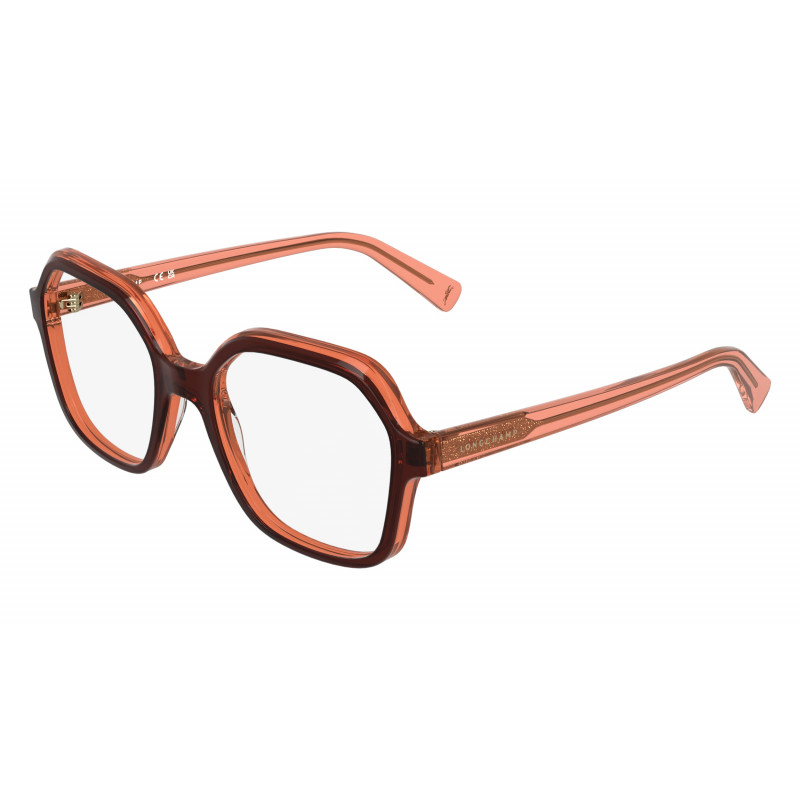 Eyeglasses LONGCHAMP LO 2796 203 Transparent Brown/Red 53mm