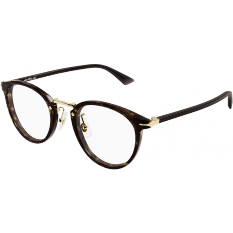 Eyeglasses Montblanc MB 0406 O- 002 Havana / Transparent Brown 48mm