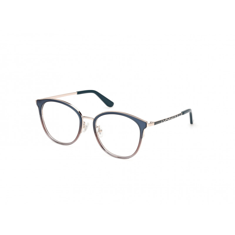 Eyeglasses Guess GU 50201 -D Asian fit 092 Blue/Gradient / Matte Turquoise 53mm