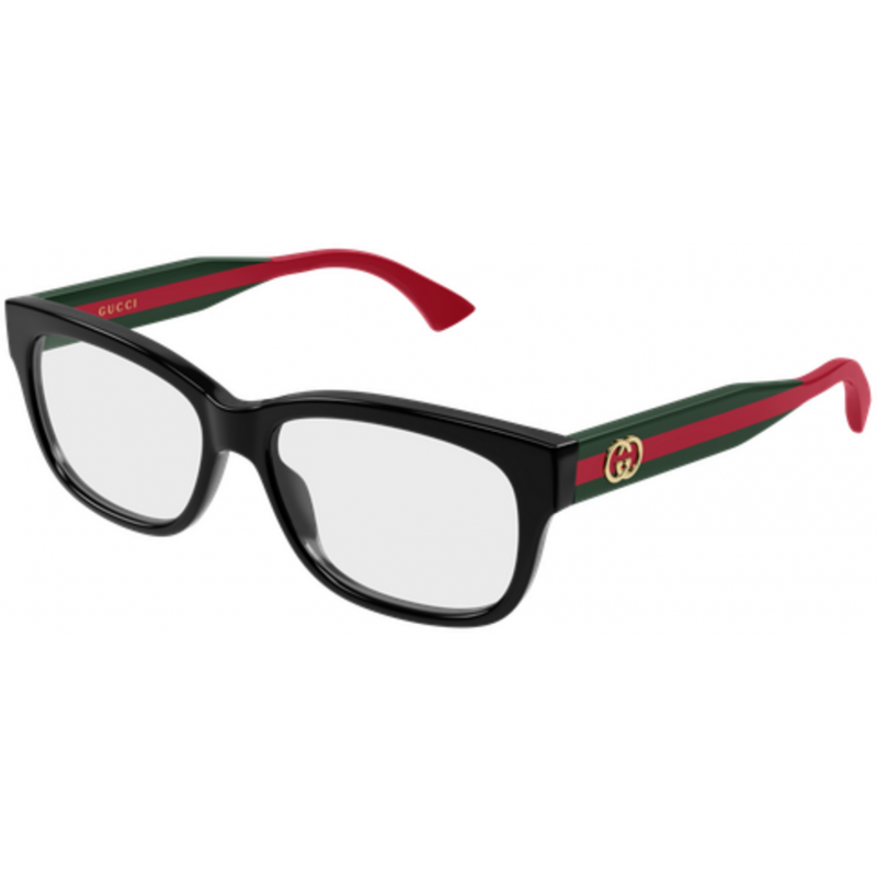 Eyeglasses Gucci GG 0278 ON- 011 Black / Transparent Green 55mm