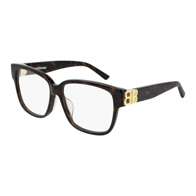 Eyeglasses Balenciaga BB 0104 O- 002 Havana / Transparent Gold 56mm