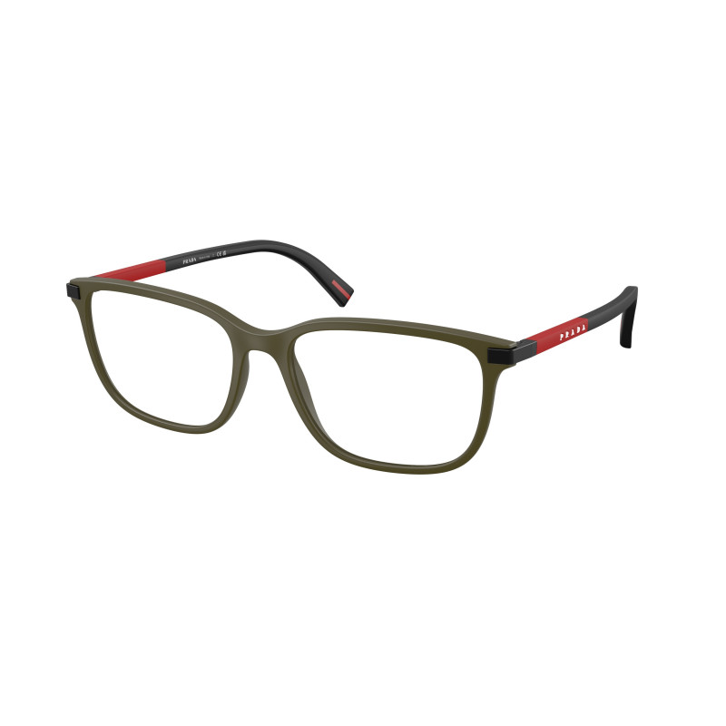 Eyeglasses Prada Linea Rossa PS 02 RV 15X1O1 Matte Military Green / Demo Lens 56mm