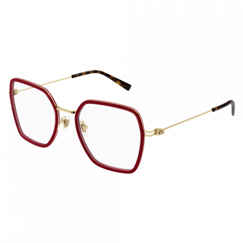 Eyeglasses Gucci GG 1850 O- 004 Burgundy / Transparent Gold 51mm