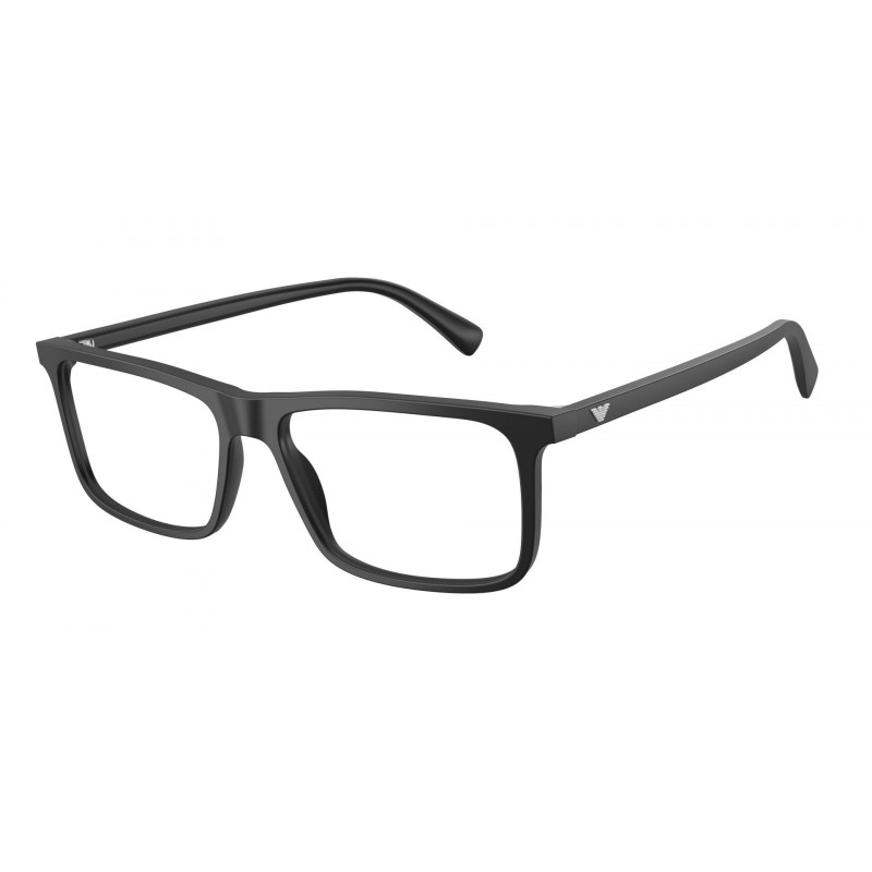 Eyeglasses Emporio Armani EA 3288 5001 Matte Black Demo Lens 55mm