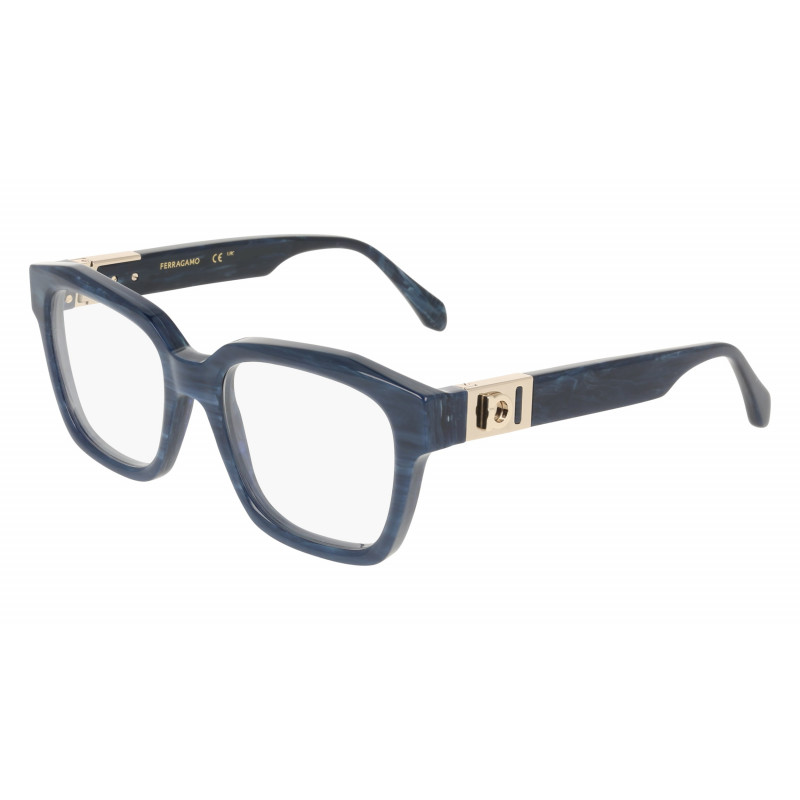 Eyeglasses FERRAGAMO SF 3040 413 Blue Horn 52mm