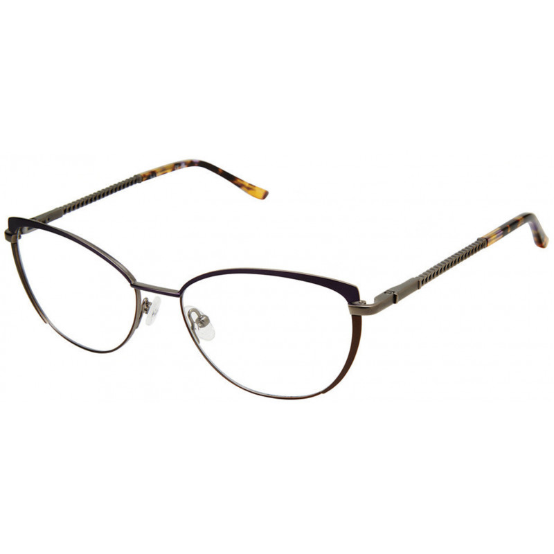 Eyeglasses Nicole Miller MOUETTES C03 Purple Brown 55mm