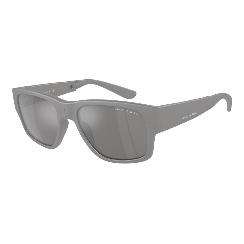 Sunglasses Armani Exchange AX 4141 SU 81806G Matte Grey Mirror Silver
