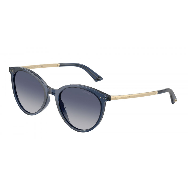 Sunglasses Jimmy Choo JC 5060 50354L Transparent Blue Navy / Light Grey Gradient Dark Polyamide Standard 53mm
