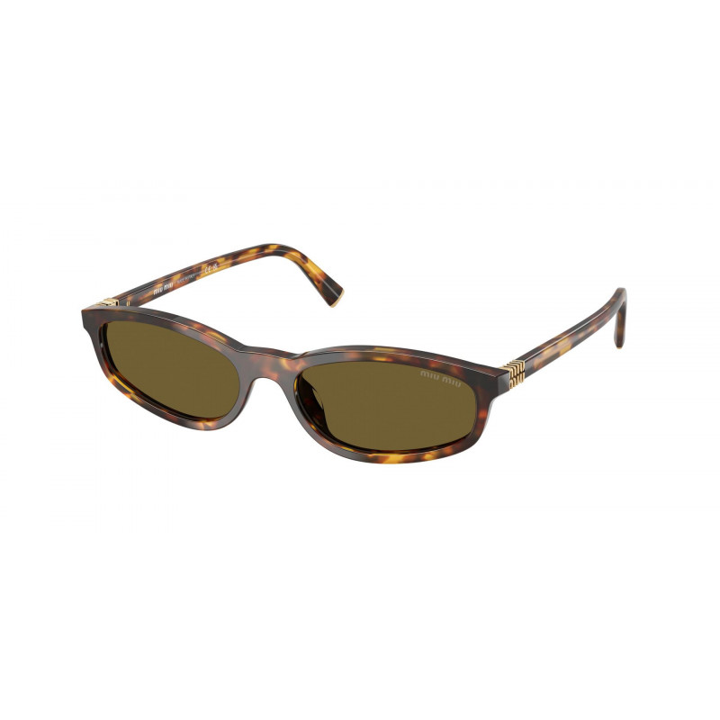 Sunglasses Miu MU A 06 SF 14L09Z Honey Havana / Dark Brown Polyamide Standard 54mm