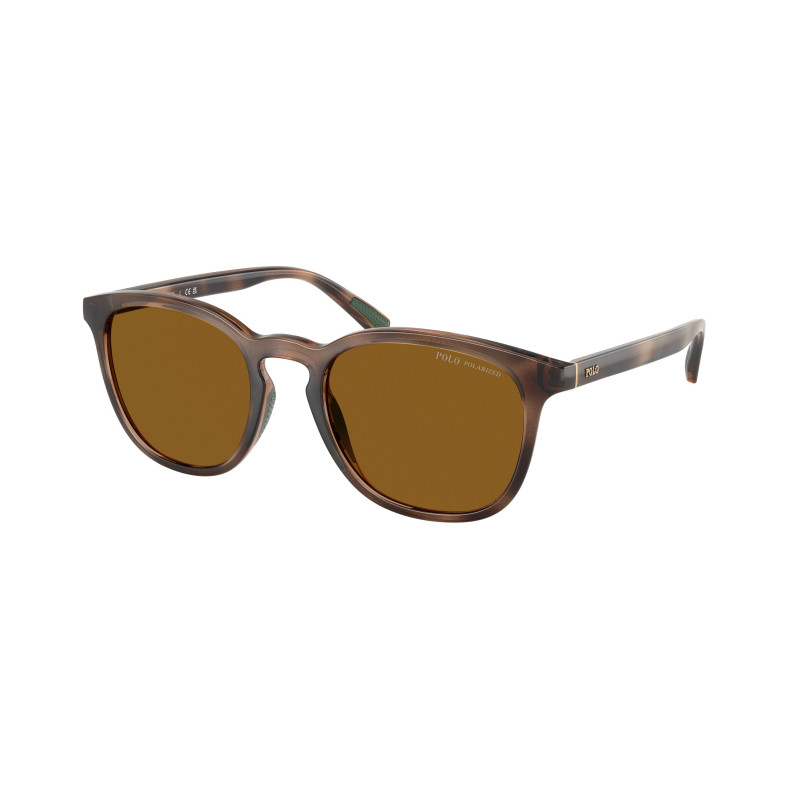 Sunglasses Polo PH 4222 U 500383 Shiny Dark Havana / Polar Brown Policarbonate Polarized 52mm