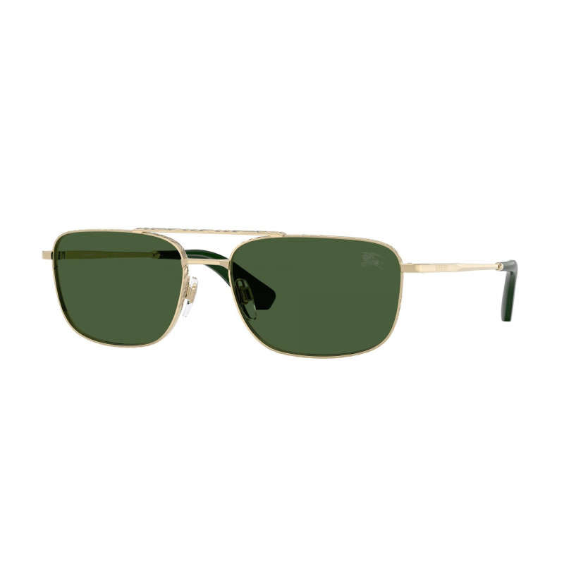 Sunglasses Burberry BE 3170 110971 Light Gold / Dark Green Polyamide Standard 59mm
