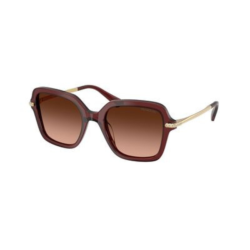 Sunglasses Swarovski SK 6040 10735M Transparent Burgundy / Pink Gradient Grey Polyamide Standard 50mm