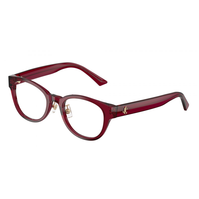 Eyeglasses Jimmy Choo JC 3058 D 5062 Transparent Red Demo Lens 50mm