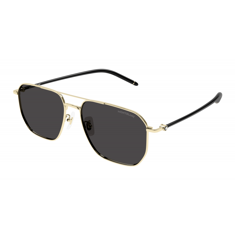 Sunglasses Montblanc MB 0367 SA- 001 Gold / Grey Black 60mm
