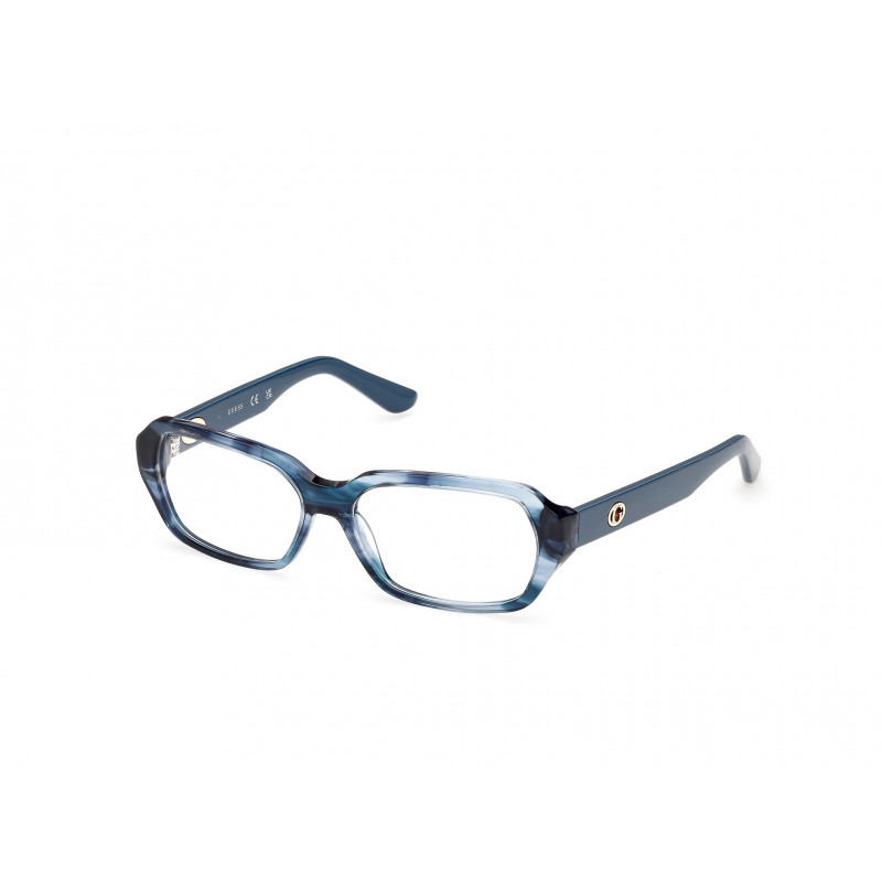 Eyeglasses Guess GU 50380 092 Blue/Horn / Shiny Blue 56mm