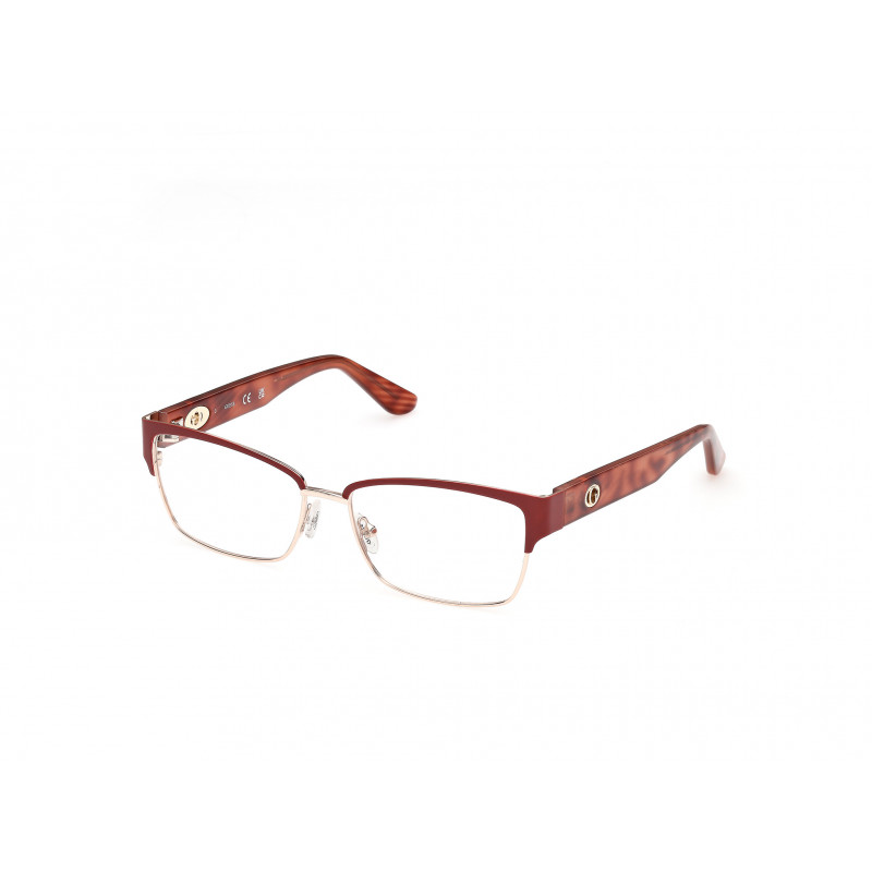 Eyeglasses Guess GU 50383 067 Matte Dark Red / Red/Horn 55mm