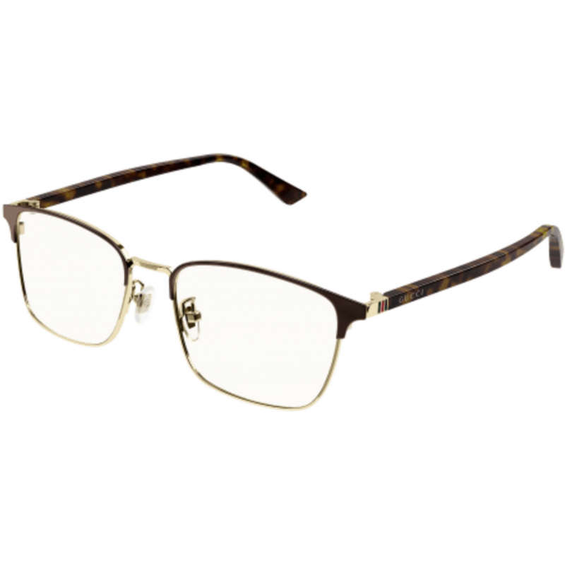 Eyeglasses Gucci GG 1124 OA- 002 Brown / Transparent Havana 55mm