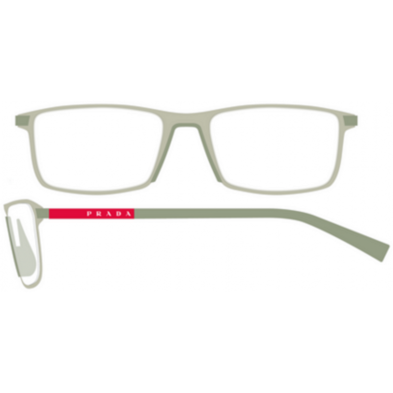 Eyeglasses Prada Linea Rossa PS 53 QV 18X1O1 Champagne Matte