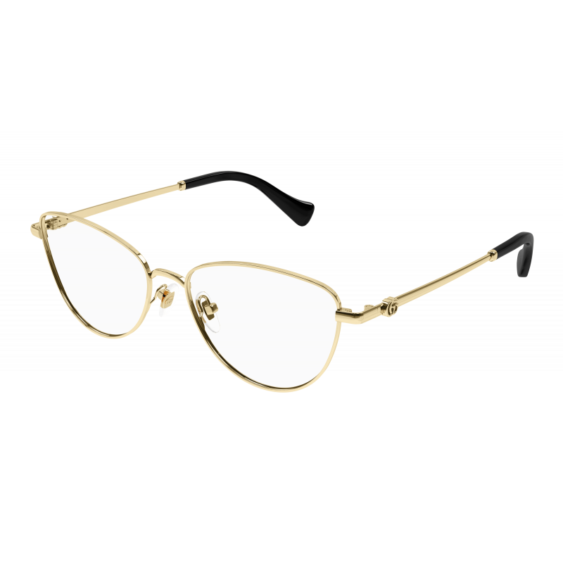 Eyeglasses Gucci GG 1595 O- 001 Gold / Transparent 55mm