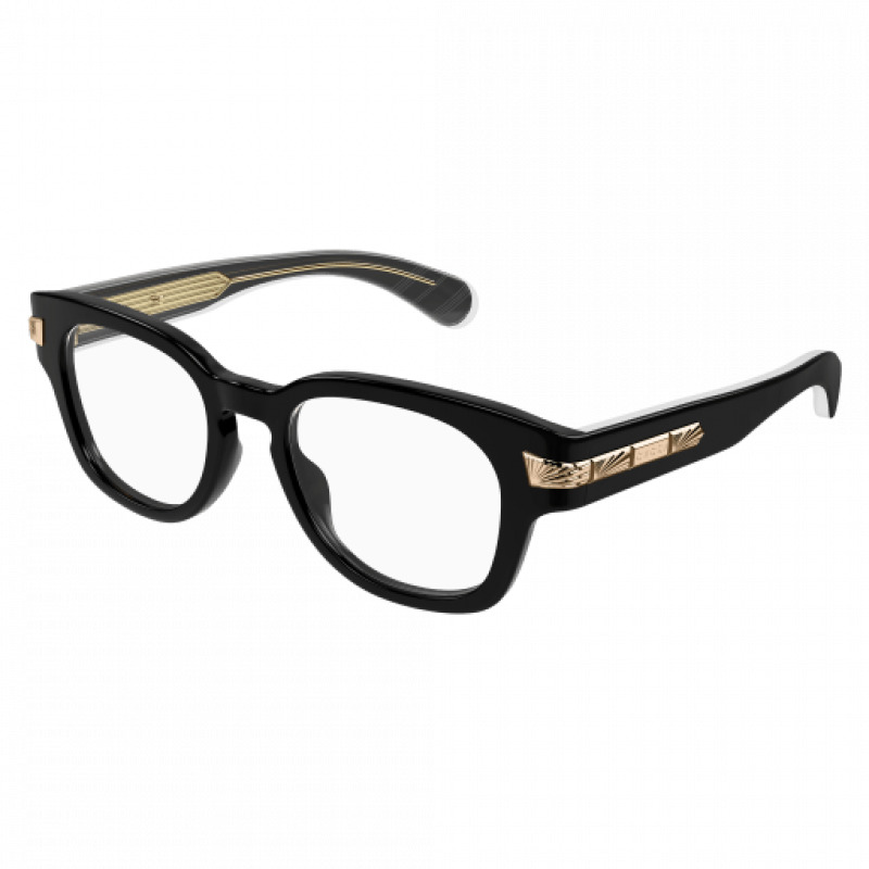 Eyeglasses Gucci GG 1518 O- 001 Black / Transparent 51mm