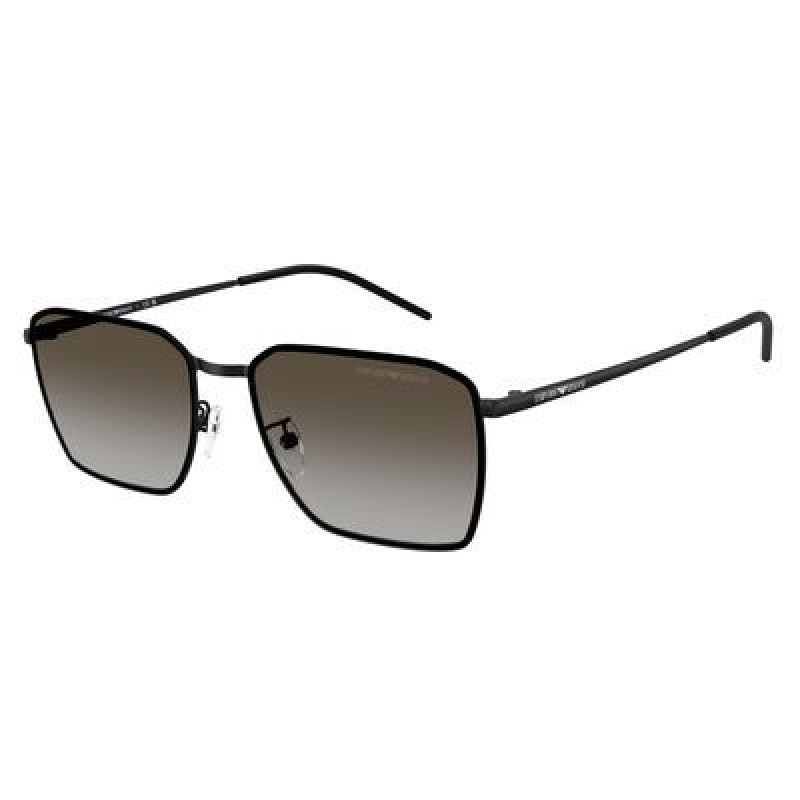 Sunglasses Emporio Armani EA 2172 D 300113 Matte Black / Grey Gradient Brown Polyamide Standard 60mm