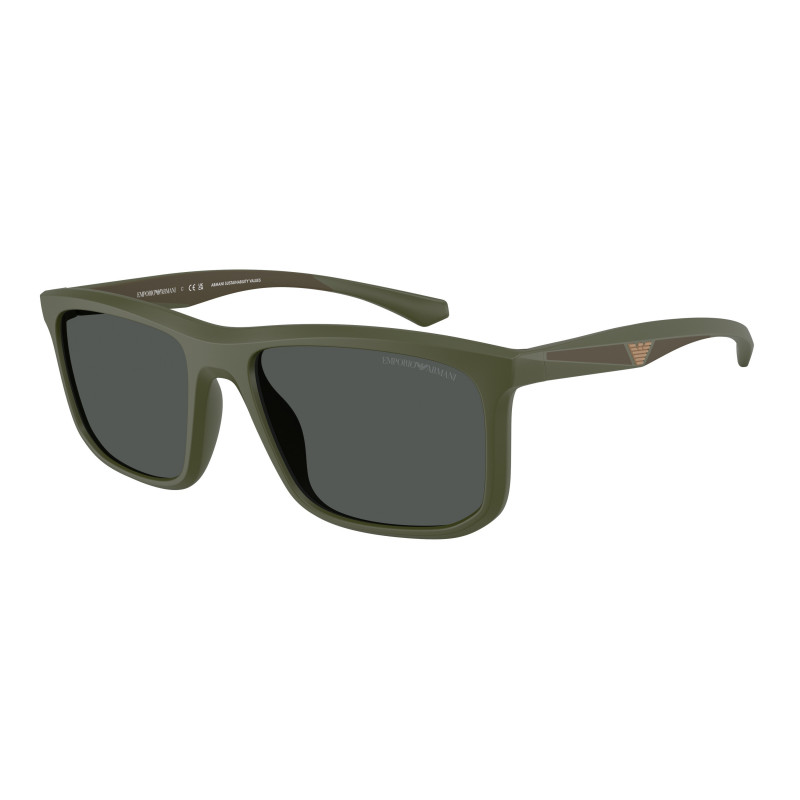 Sunglasses Emporio Armani EA 4234 U 618487 Matte Green / Dark Grey Polyamide Standard