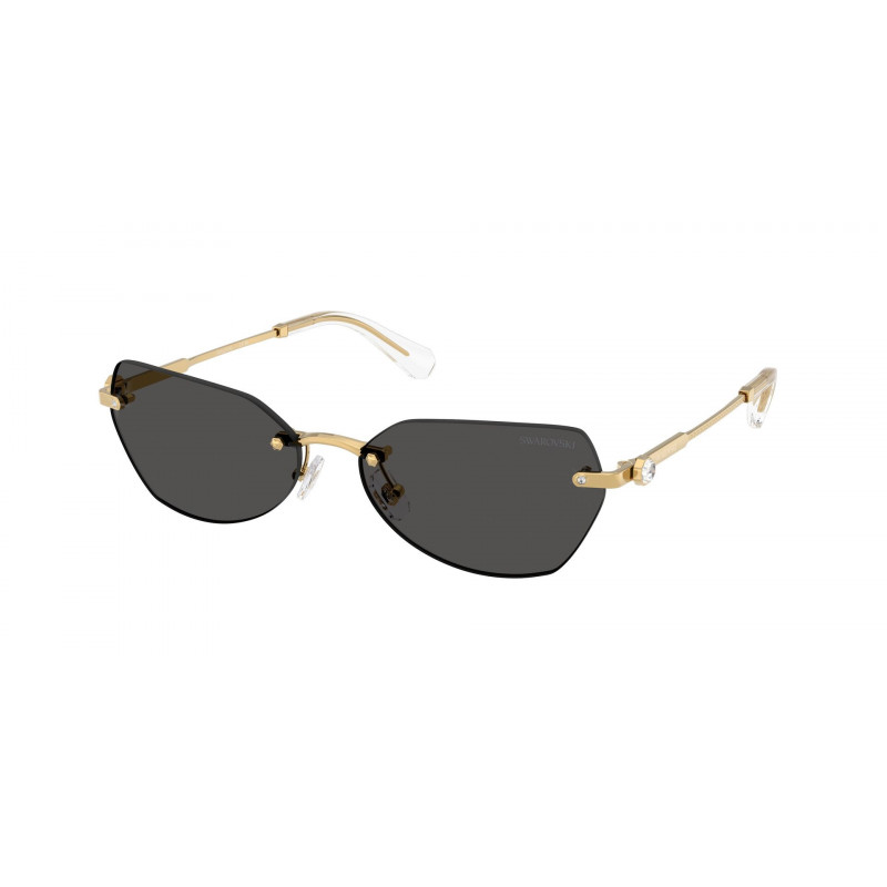 Sunglasses Swarovski SK 7038 400487 Gold / Dark Grey Polyamide Standard 58mm