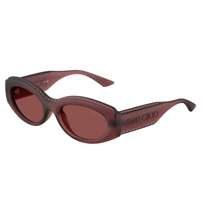 Sunglasses Jimmy Choo JC 6002 U 509375 Matte Transparent Cranberry / Dark Violet Polyamide Standard 54mm