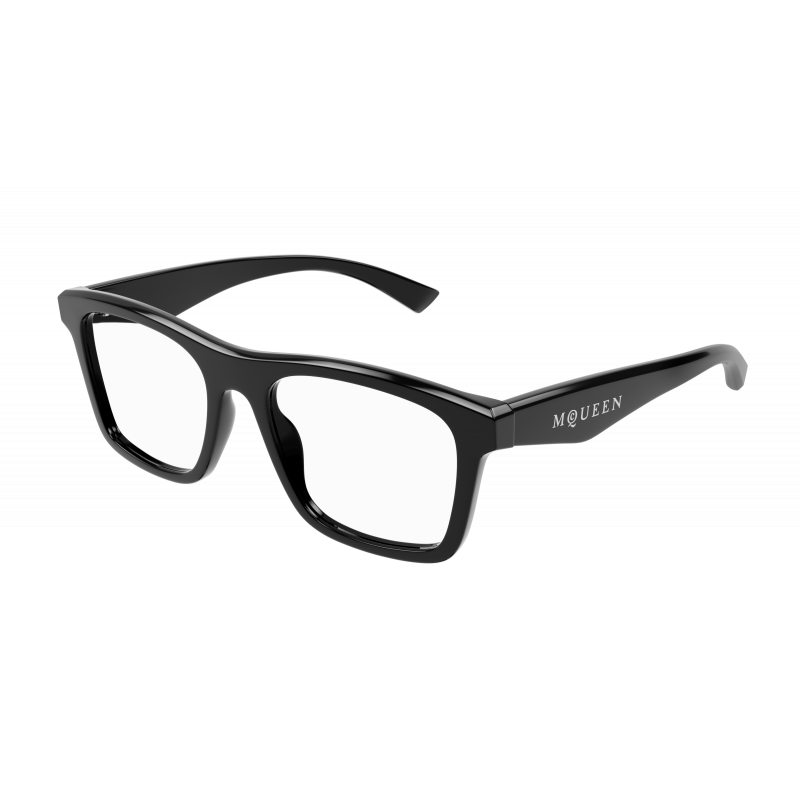 Eyeglasses Alexander McQueen AM 0475 O- 006 Black / Transparent 56mm