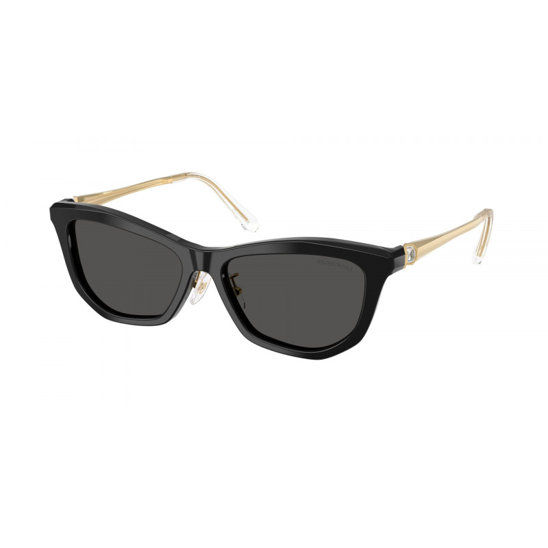 Sunglasses Swarovski SK 6057 F 100187 Black / Dark Grey Polyamide Standard 56mm