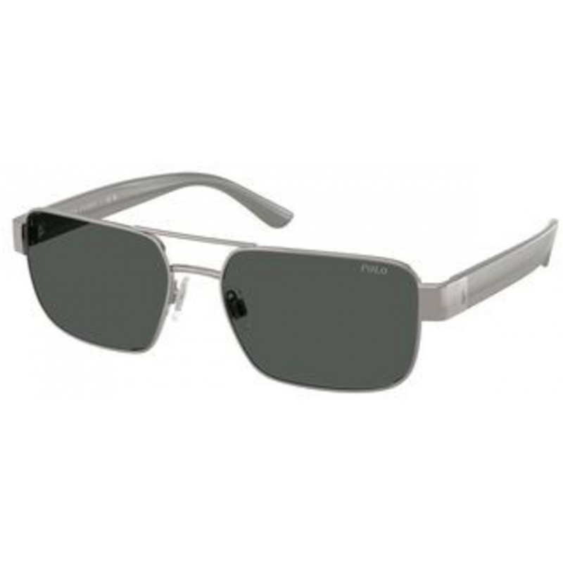 Sunglasses Polo PH 3161 926687 Brushed Gunmetal / Dark Grey Polyamide Standard 58mm