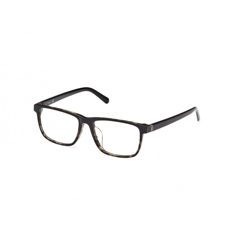 Eyeglasses Guess GU 50087 -D Asian fit 005 Black/Havana / Shiny Black 55mm