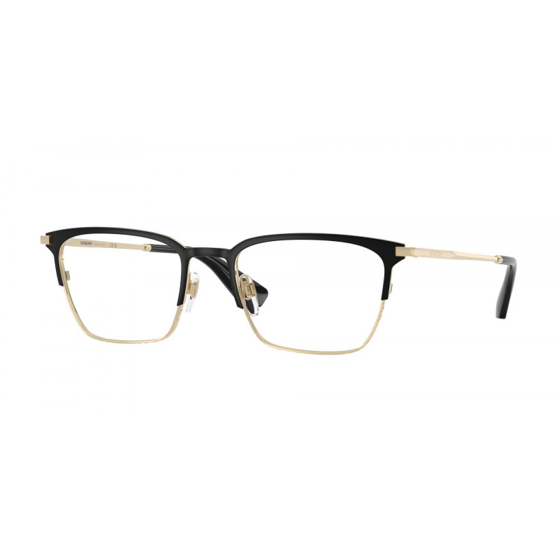 Eyeglasses Burberry BE 1401 1109 Black / Light Gold Demo Lens 54mm