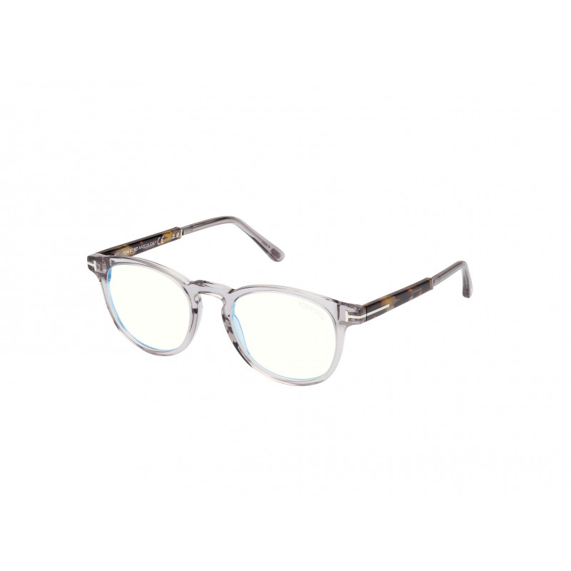 Eyeglasses Tom Ford FT 5891 -B 020 Shiny Grey / Coloured Havana 49mm