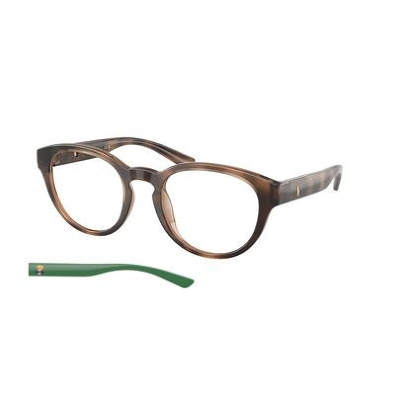 Eyeglasses Polo PH 2293 U 6070 Shiny Dark Havana/Demo Lens 50mm