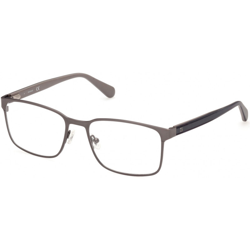 Eyeglasses Guess GU 50045 006 Shiny Antiqued Dark Nickeltin / Black/Monocolor