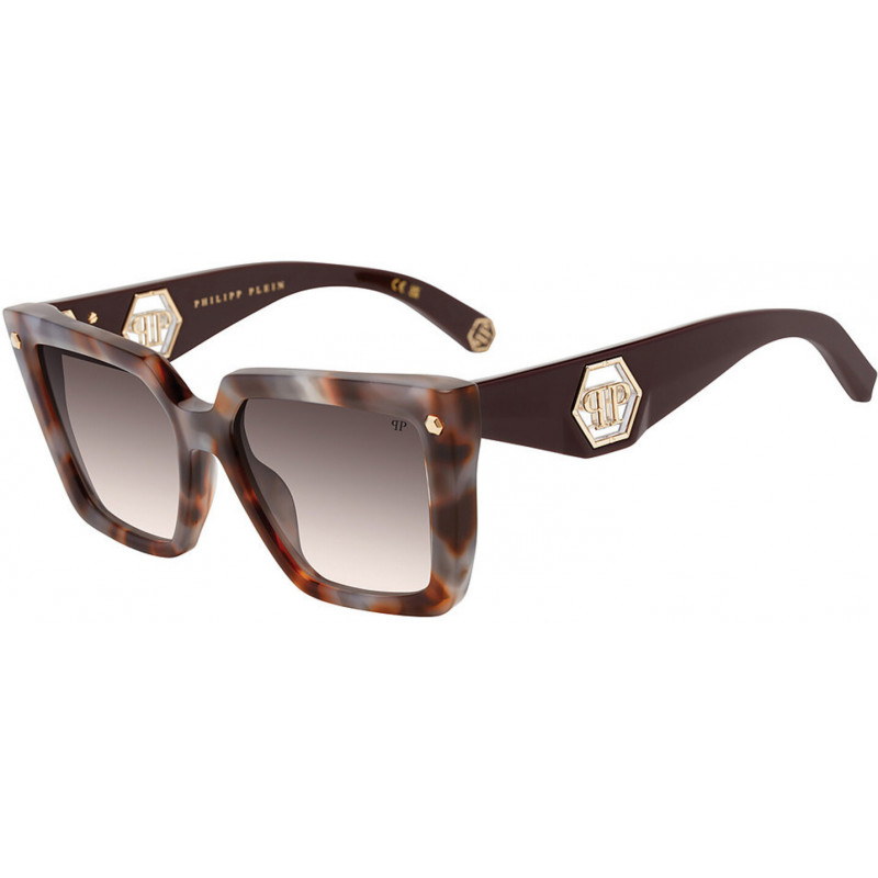 Sunglasses Philipp Plein SPP 178 03ka Brown/Grey Havana