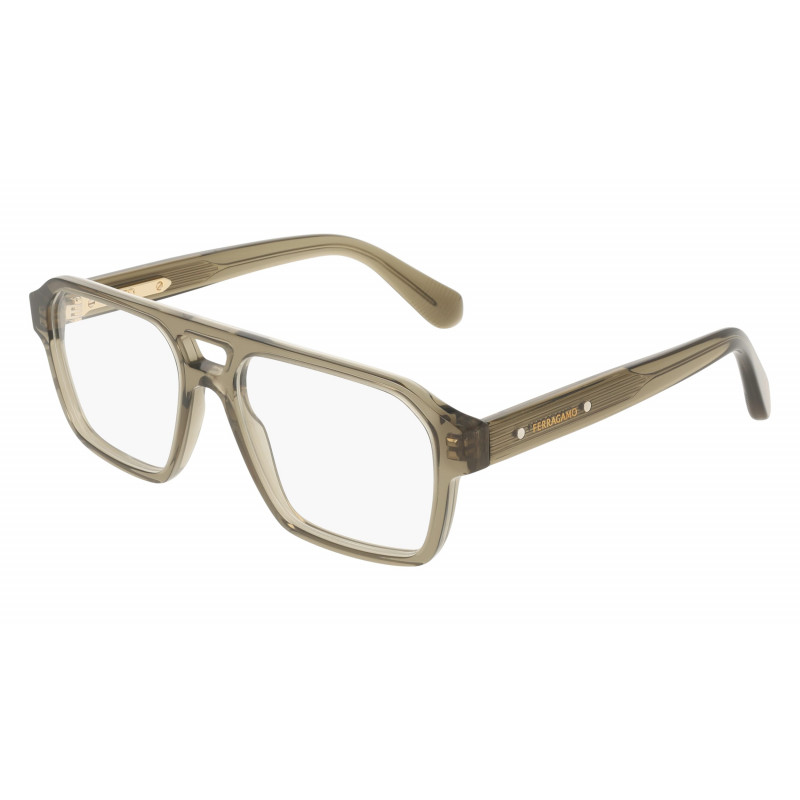 Eyeglasses FERRAGAMO SF 3085 320 Transparent Khaki 55mm