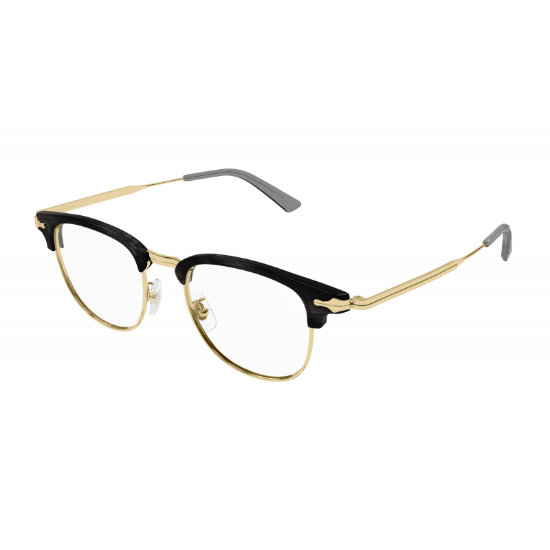 Eyeglasses Montblanc MB 0364 O- 003 Grey / Transparent Gold 49mm