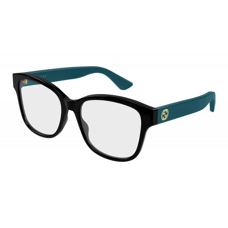 Eyeglasses Gucci GG 1340 O- 011 Black / Transparent Blue 54mm