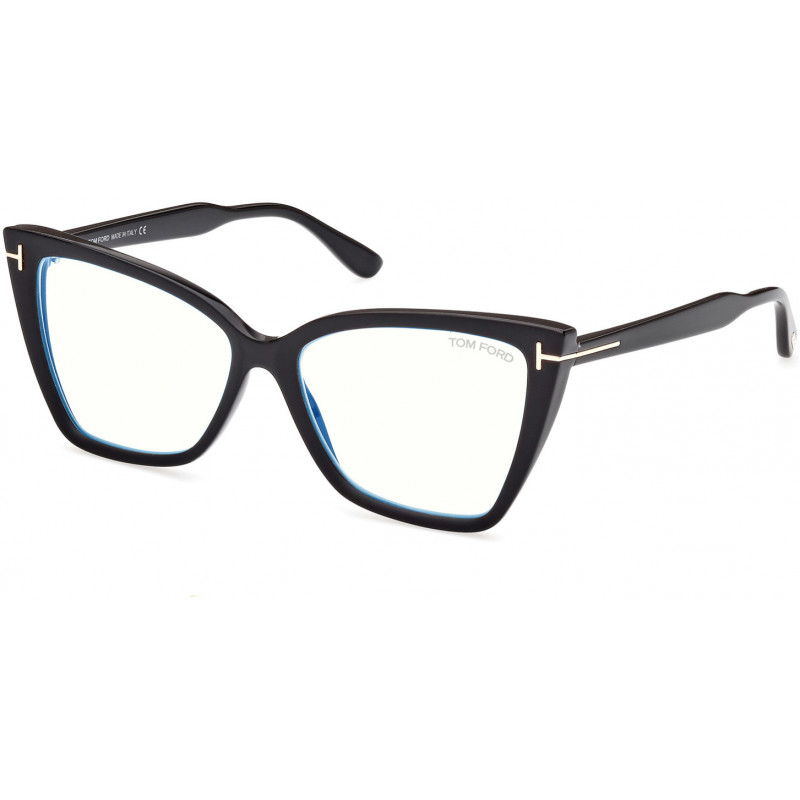 Eyeglasses Tom Ford FT 5844 -B 005 Matte Black Shiny 55mm