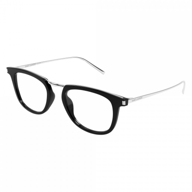 Eyeglasses Saint Laurent SL 753 OPT- 001 Black / Transparent Silver 50mm