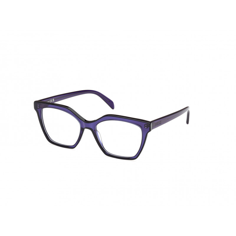 Eyeglasses Emilio Pucci EP 5239 092 Black/Monocolor / Shiny Blue 53mm