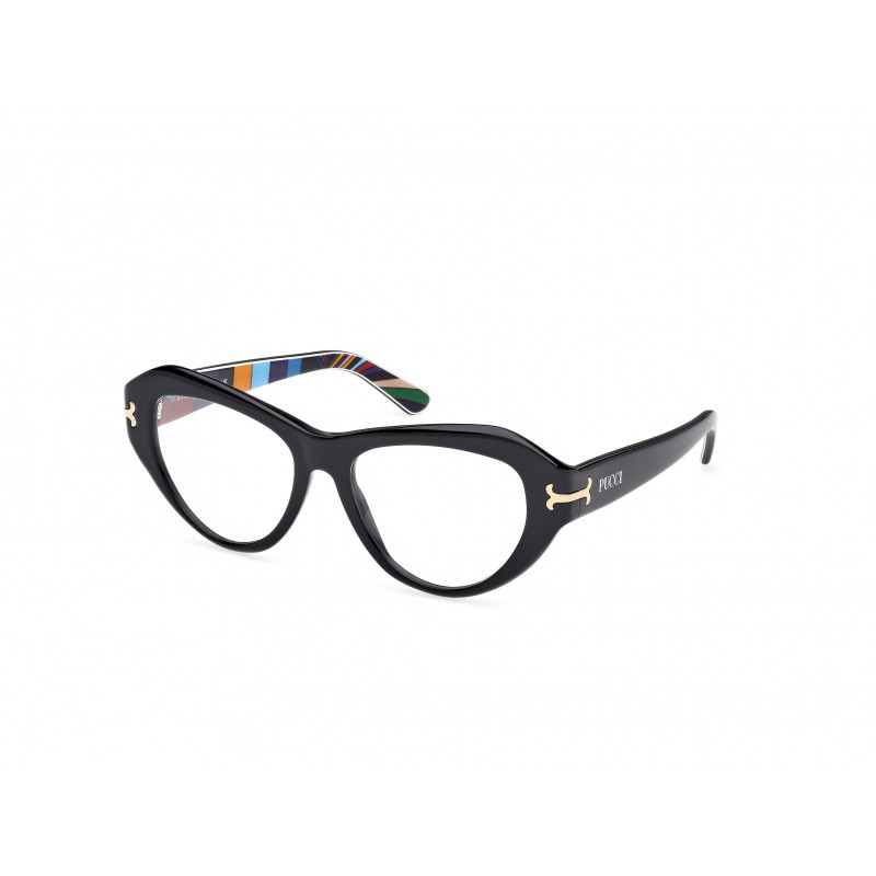 Eyeglasses Emilio Pucci EP 5263 005 Shiny Black / Black/Texture 54mm