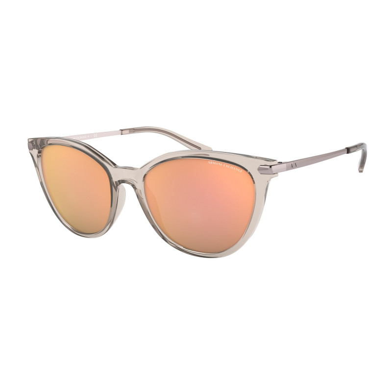 Sunglasses Armani Exchange AX 4107 S 82404Z Tundra Grey Mirror Rose Gold