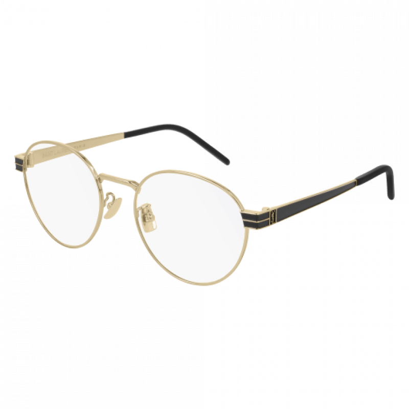 Eyeglasses Saint Laurent SL M 63 - 003 Gold / Transparent 52mm