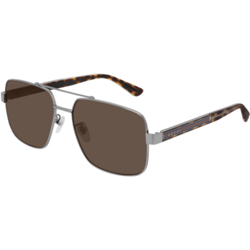 Sunglasses Gucci GG 0529 S- 002 Gunmetal / Brown Crystal 60mm