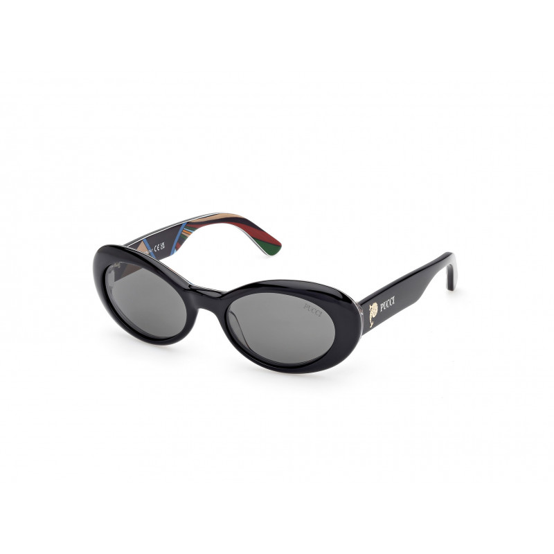 Sunglasses Emilio Pucci EP 0234 05A Black/Texture / 53mm