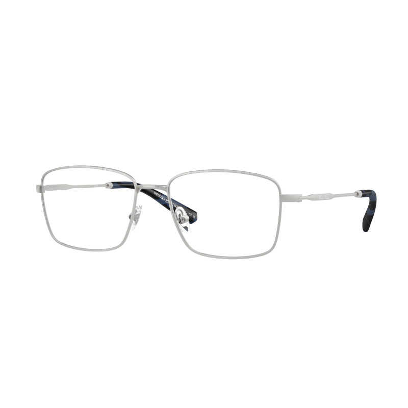 Eyeglasses Brooks Brothers BB 1118 1032 Matte Silver Demo Lens 55mm